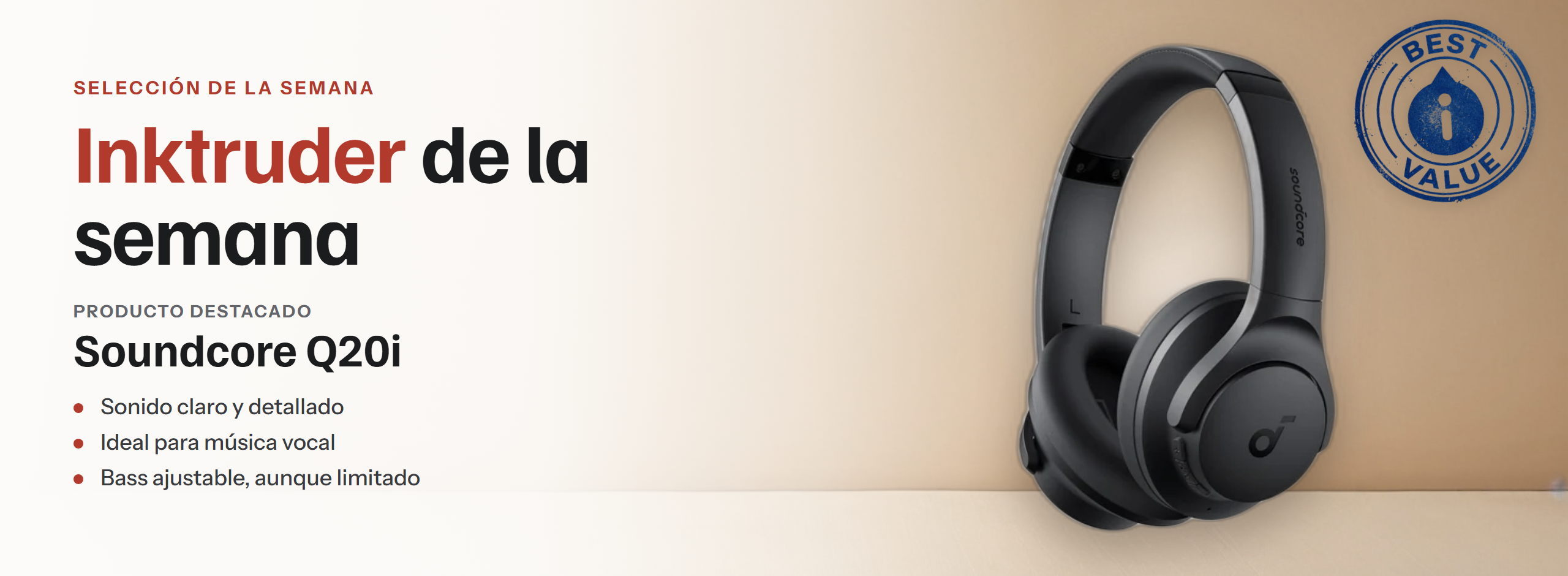 Inktruder de la semana: Soundcore Q20i